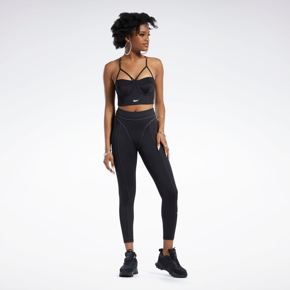 Reebok Cardi B High-Rise Tights Black | HH9128