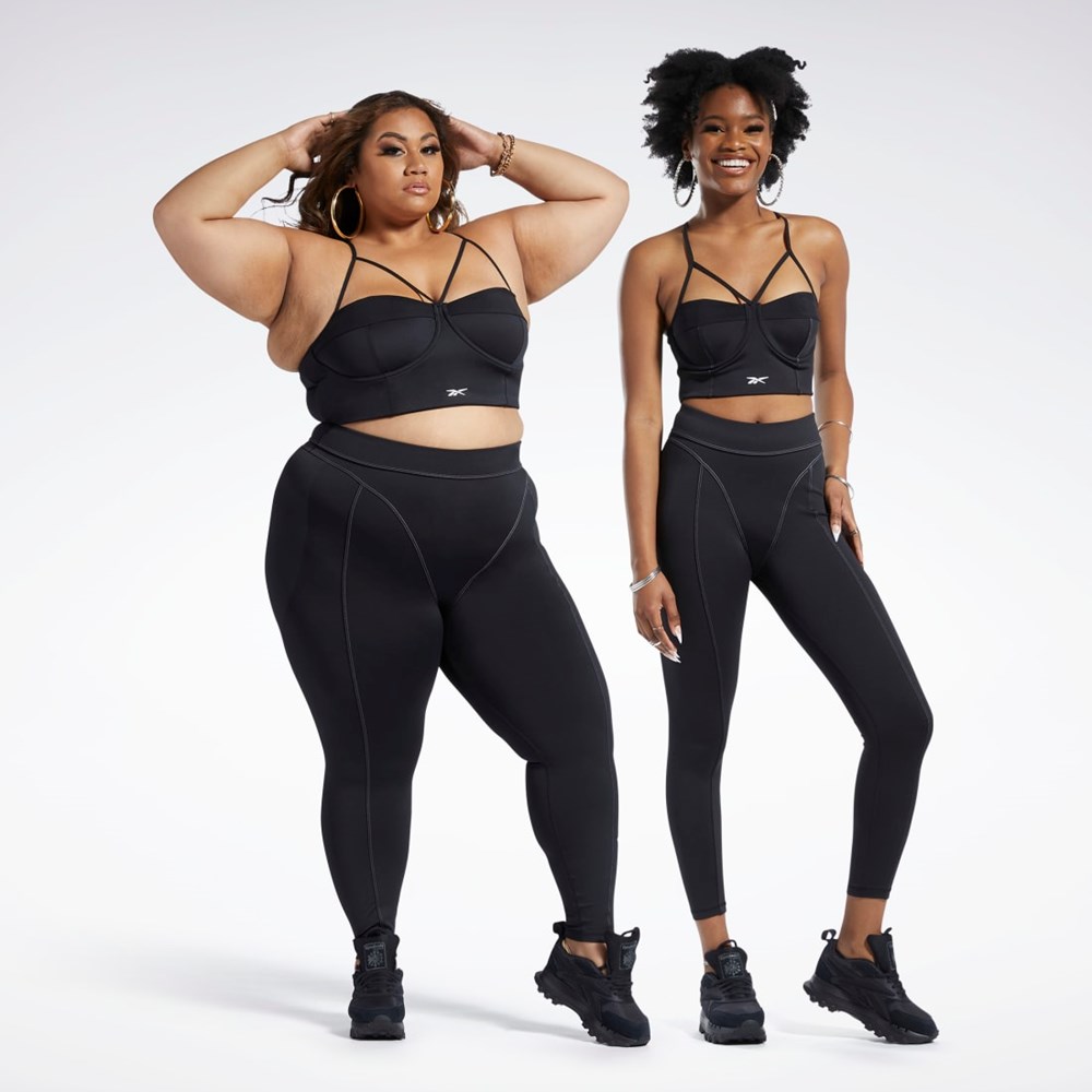 Reebok Cardi B High-Rise Tights Black | HH9128