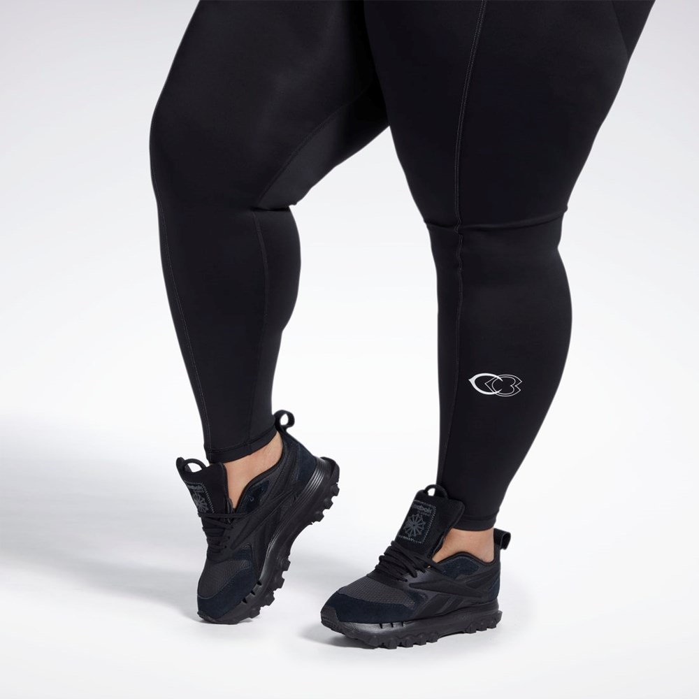 Reebok Cardi B High-Rise Tights (Plus Size) Black | HH9131