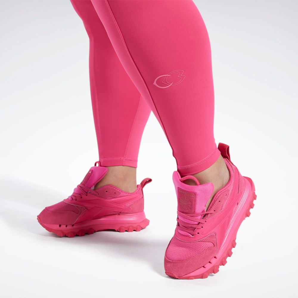 Reebok Cardi B High-Rise Tights (Plus Size) Pink Fusion | HH9133