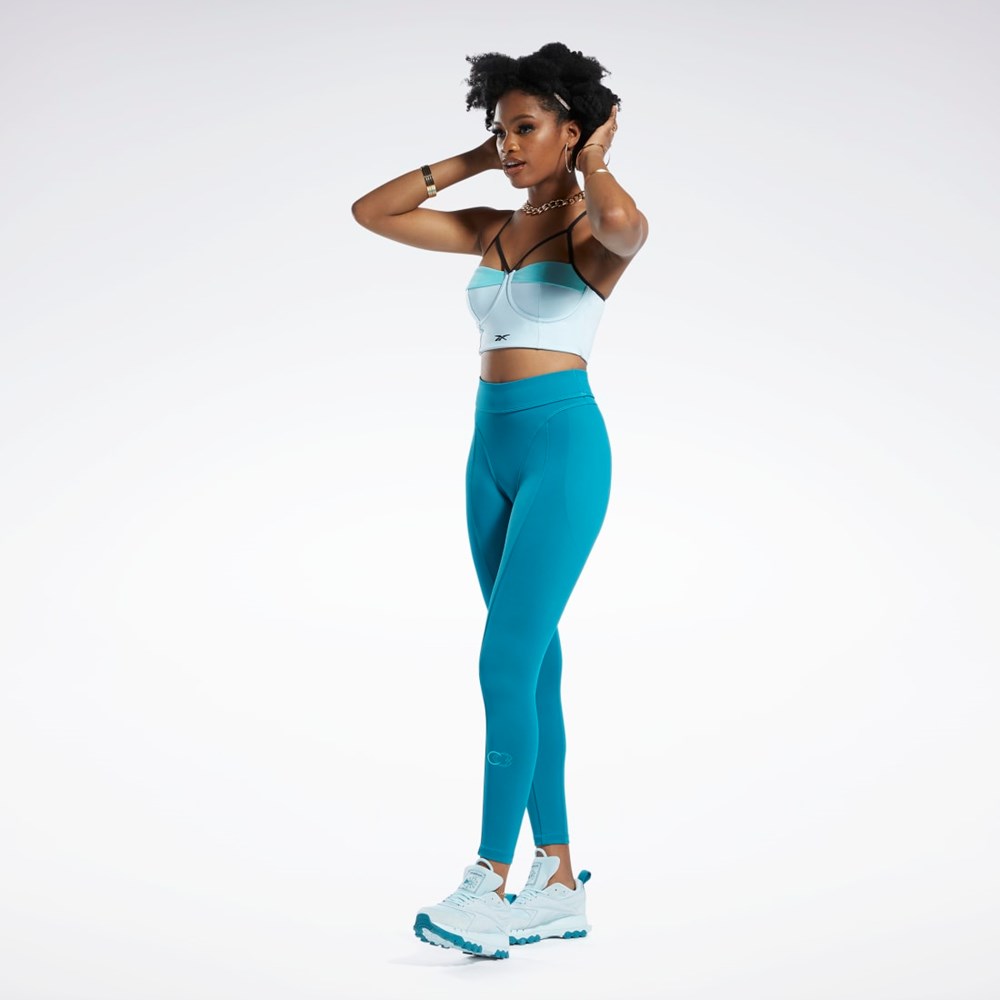 Reebok Cardi B High-Rise Tights Seaport Teal | HH9129