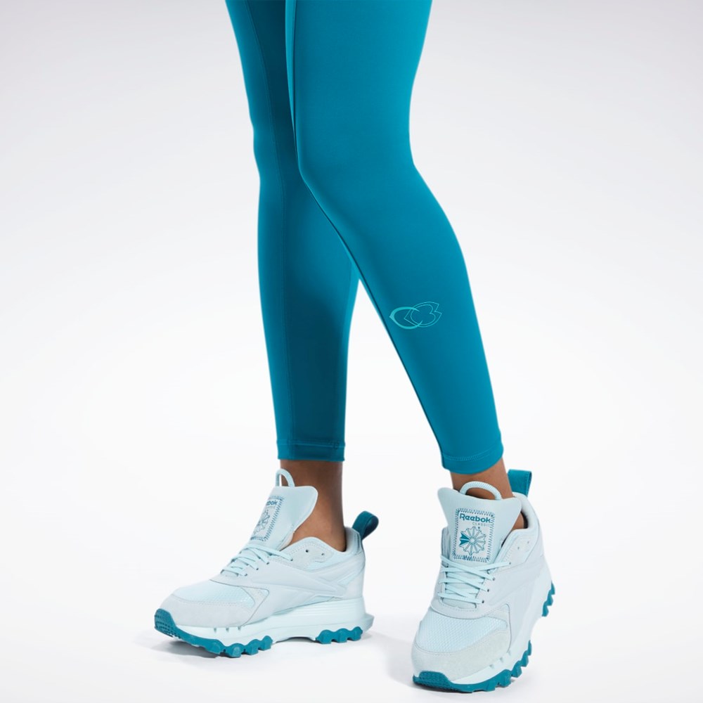 Reebok Cardi B High-Rise Tights Seaport Teal | HH9129