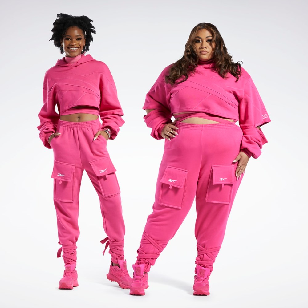 Reebok Cardi B Knit Pants Pink Fusion | HH9146