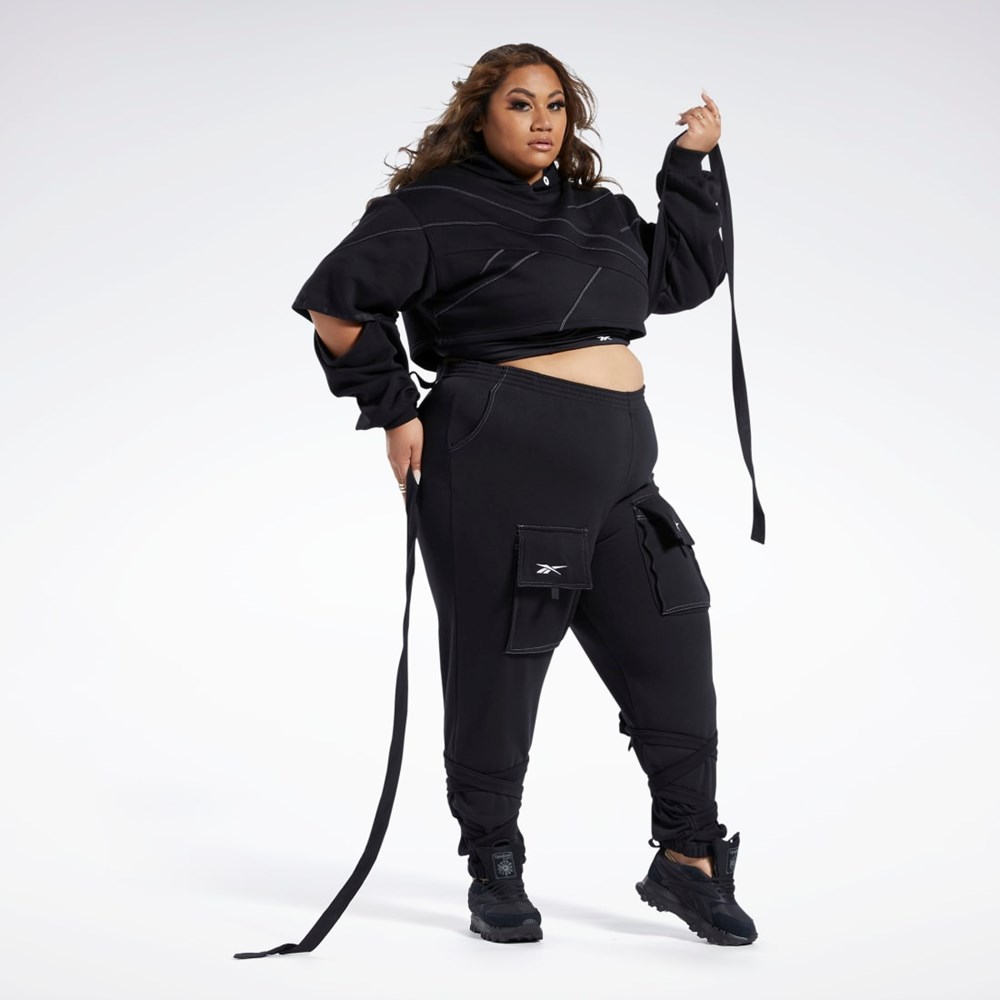 Reebok Cardi B Knit Pants (Plus Size) Black | HH9145