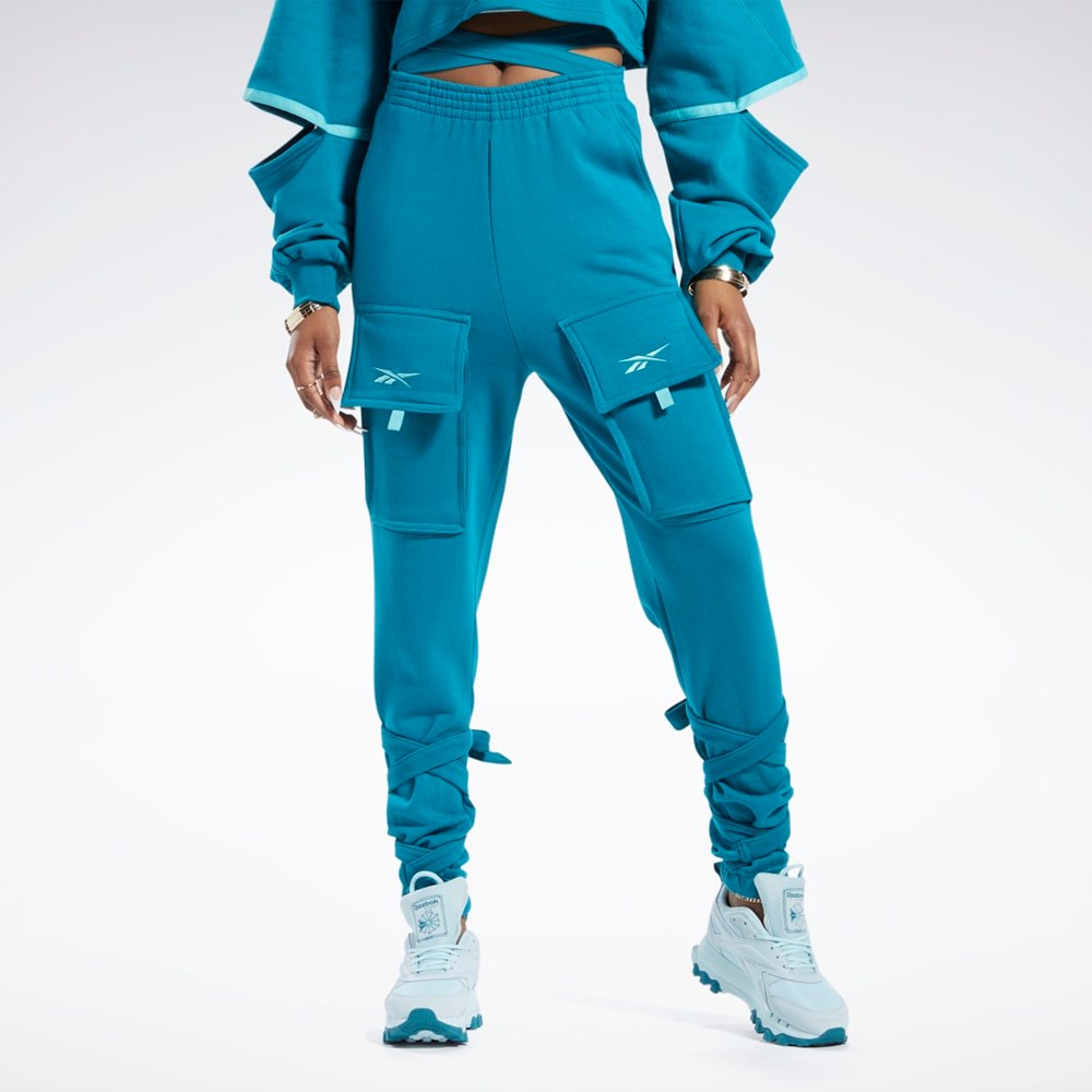 Reebok Cardi B Knit Pants Seaport Teal | HH9143