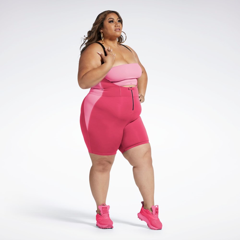 Reebok Cardi B Leotard (Plus Size) Pink Fusion | HH9106