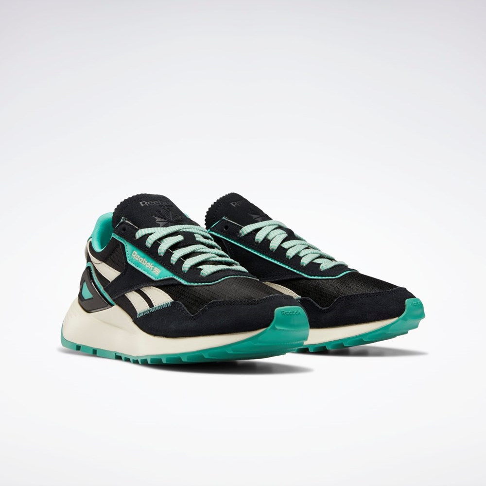 Reebok Classic Leather Legacy AZ Shoes Core Black / Alabaster / Future Teal | G55288