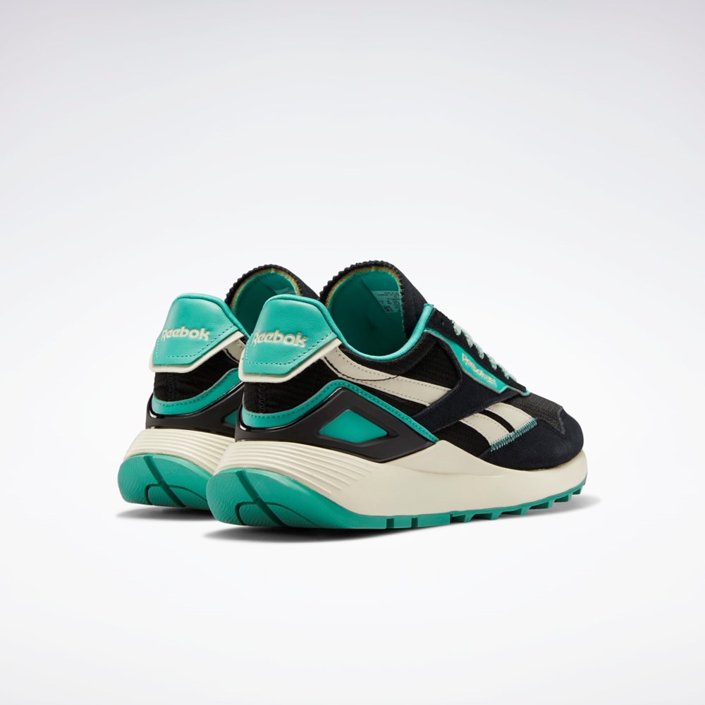 Reebok Classic Leather Legacy AZ Shoes Core Black / Alabaster / Future Teal | G55288