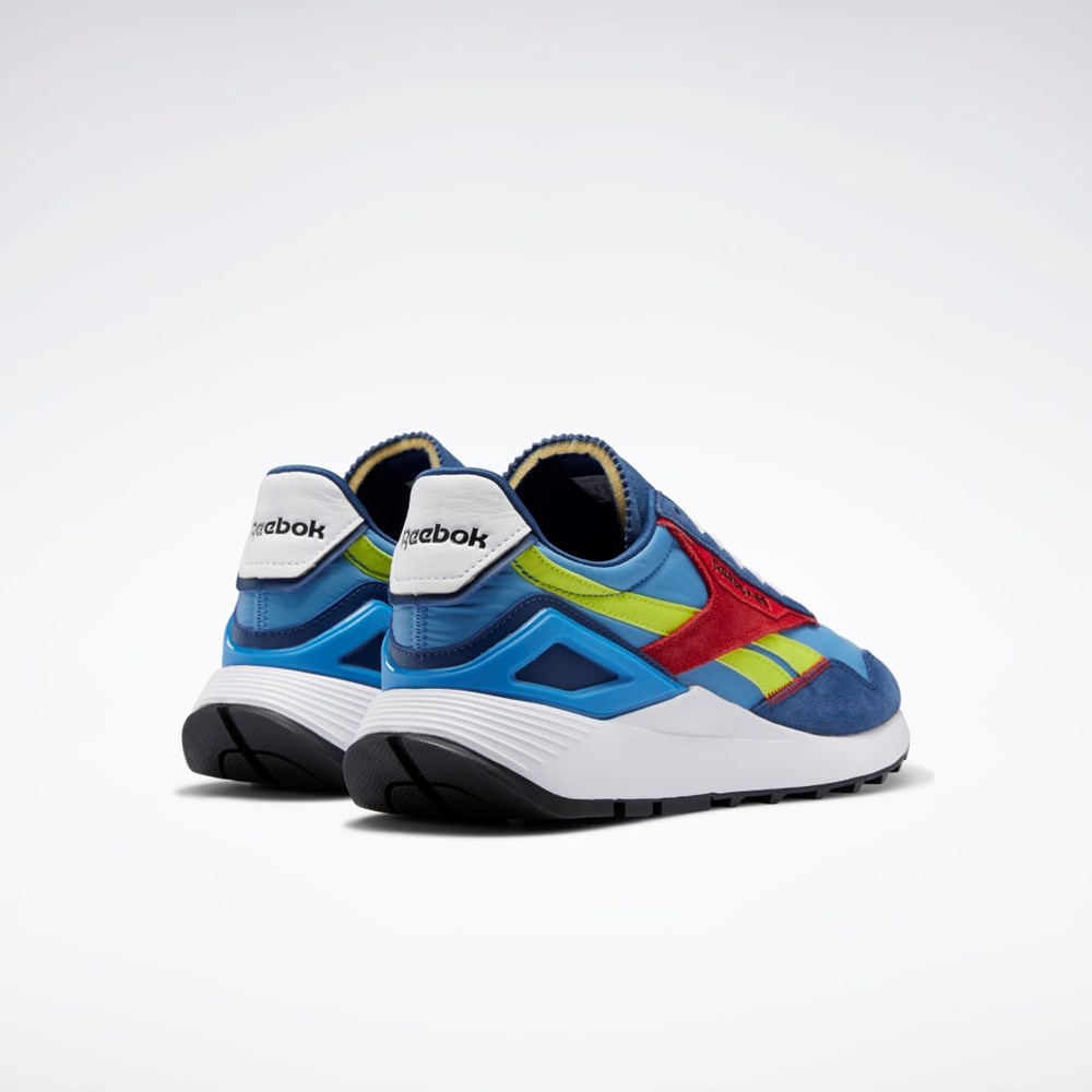 Reebok Classic Leather Legacy AZ Shoes Essential Blue / Acid Yellow / Batik Blue | H69119