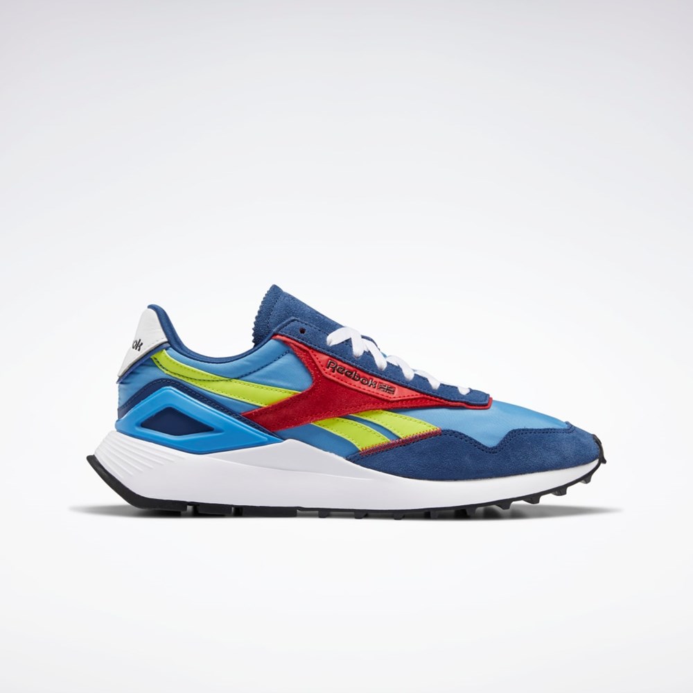 Reebok Classic Leather Legacy AZ Shoes Essential Blue / Acid Yellow / Batik Blue | H69119