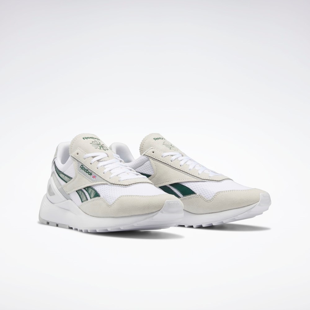 Reebok Classic Leather Legacy AZ Shoes Ftwr White / Dark Green / Pure Grey 3 | GX4784