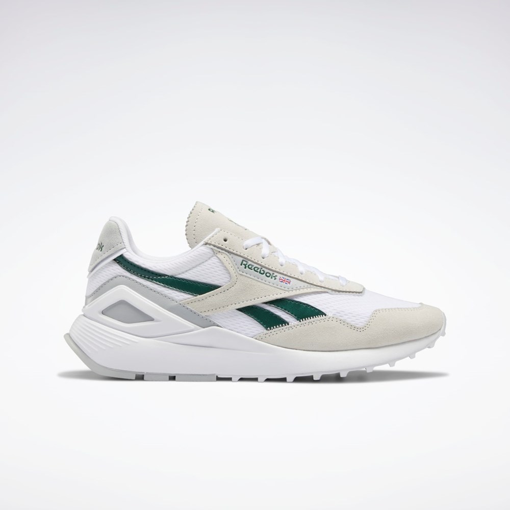 Reebok Classic Leather Legacy AZ Shoes Ftwr White / Dark Green / Pure Grey 3 | GX4784