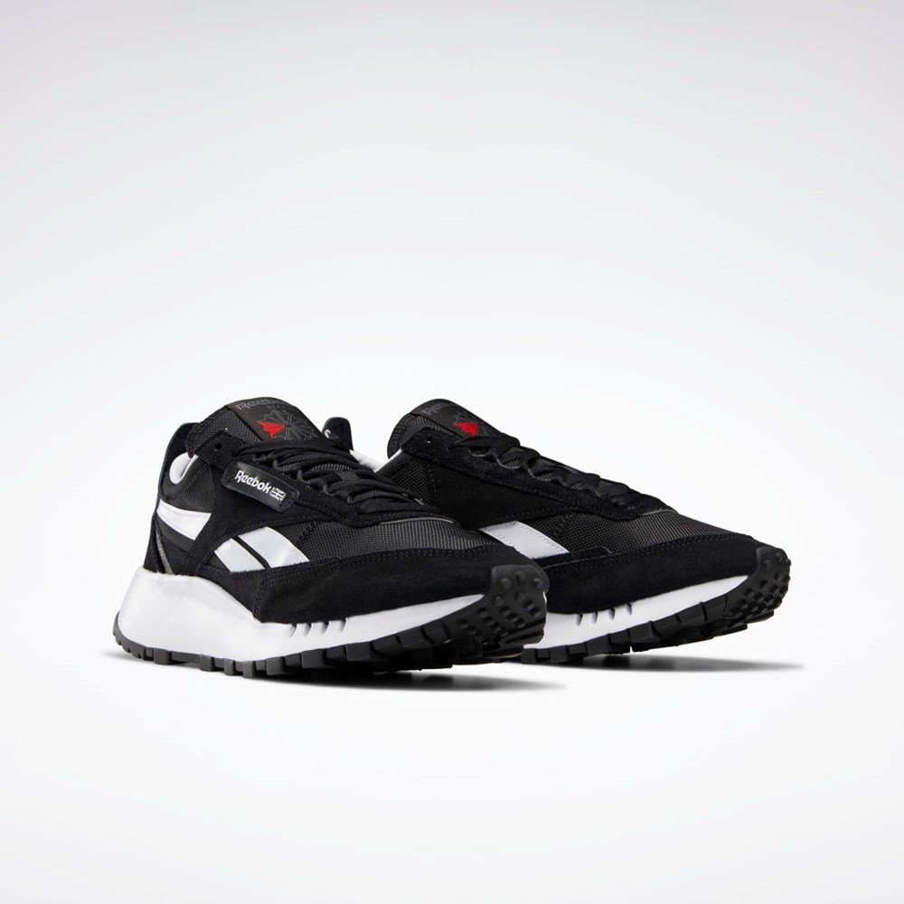 Reebok Classic Leather Legacy Shoes Core Black / Cold Grey 7 / Vector Red | S24169