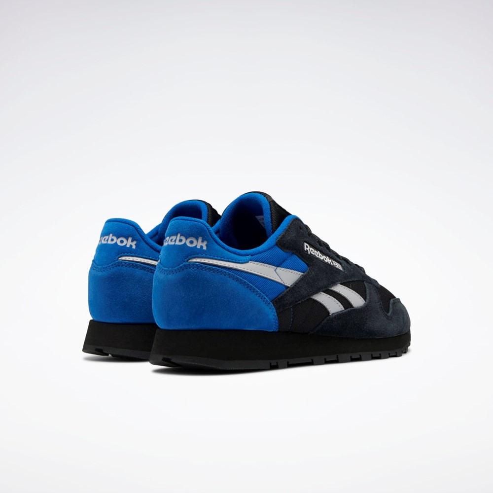 Reebok Classic Leather Make It Yours Shoes Core Black / Cold Grey 2 / Vector Blue | GW9702