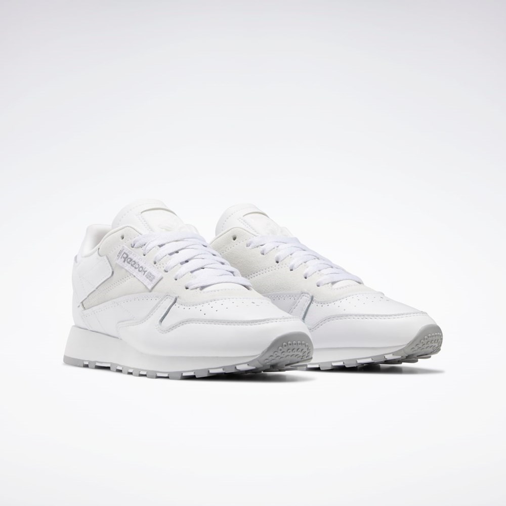 Reebok Classic Leather Make It Yours Shoes Ftwr White / Pure Grey 4 / Rhodonite | GX6196