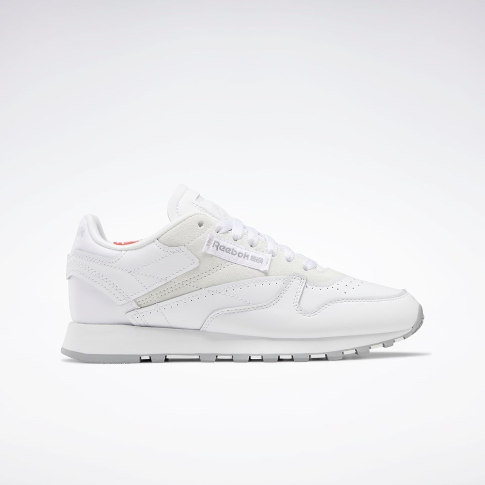 Reebok Classic Leather Make It Yours Shoes Ftwr White / Pure Grey 4 / Rhodonite | GX6200