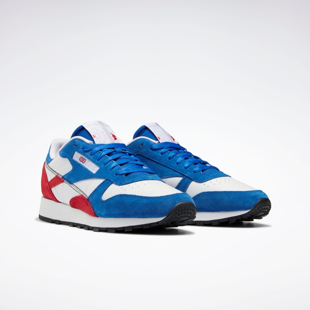 Reebok Classic Leather Make It Yours Shoes Vector Blue / Vector Red / Ftwr White | GY1522