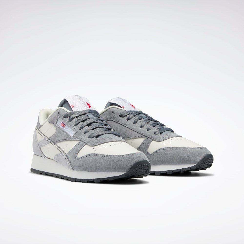 Reebok Classic Leather Make It Yours Shoes Cold Grey 5 / Cold Grey 2 / Chalk | GY8816