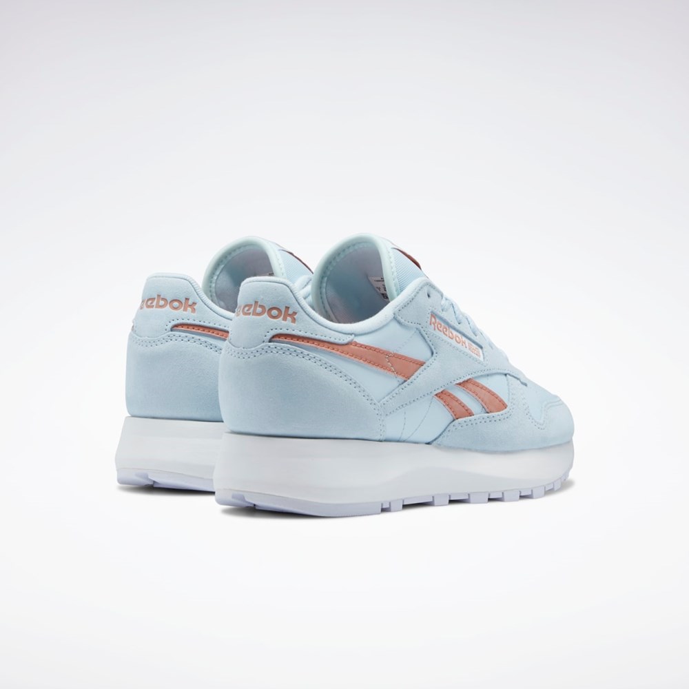 Reebok Classic Leather SP Shoes Glass Blue / Glass Blue / Canyon Coral | GX6199