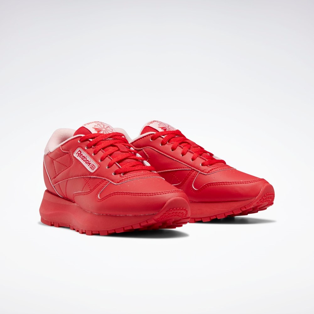 Reebok Classic Leather SP Shoes - Grade School Vector Red / Pink Glow / Vector Red | GZ1598