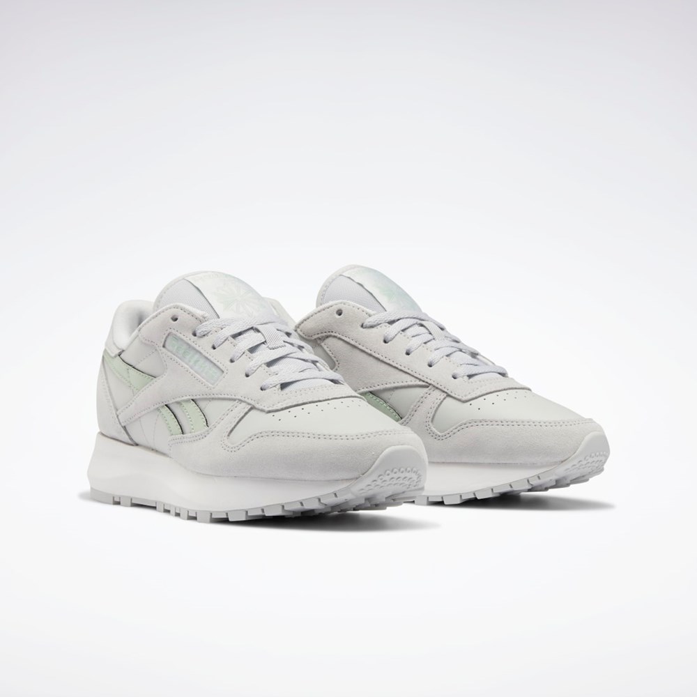 Reebok Classic Leather SP Shoes Pure Grey 2 / Pure Grey 2 / Light Sage | GX6198