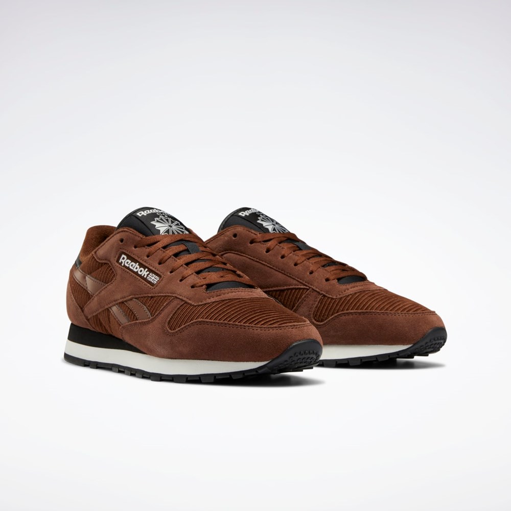 Reebok Classic Leather Shoes Brush Brown / Core Black / Chalk | GW3792