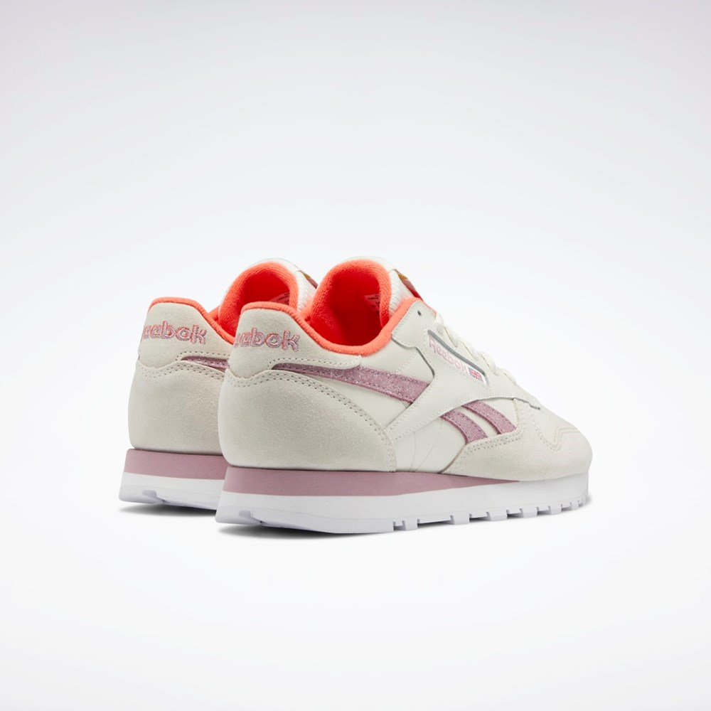 Reebok Classic Leather Shoes Chalk / Infused Lilac / Ftwr White | GY1573