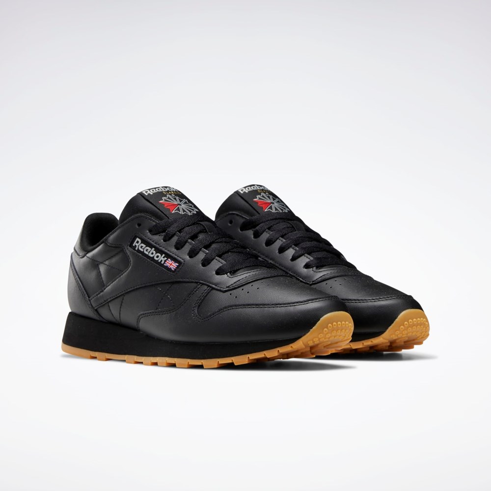 Reebok Classic Leather Shoes Core Black / Pure Grey 5 / Reebok Rubber Gum-03 | GY0954