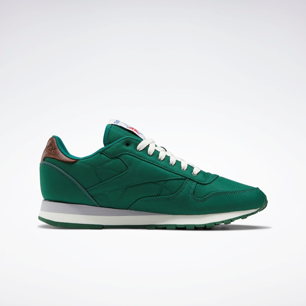 Reebok Classic Leather Shoes Dark Green / Chalk / Brush Brown | GX0285