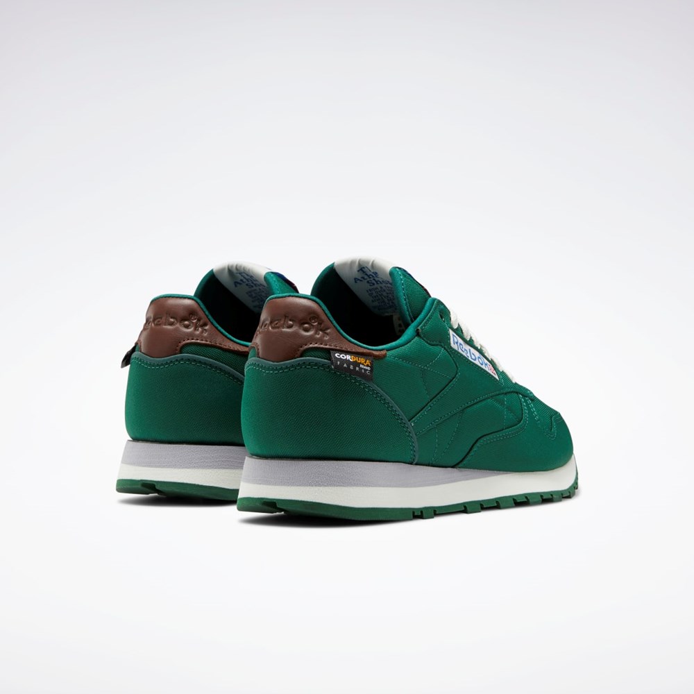 Reebok Classic Leather Shoes Dark Green / Chalk / Brush Brown | GX0285