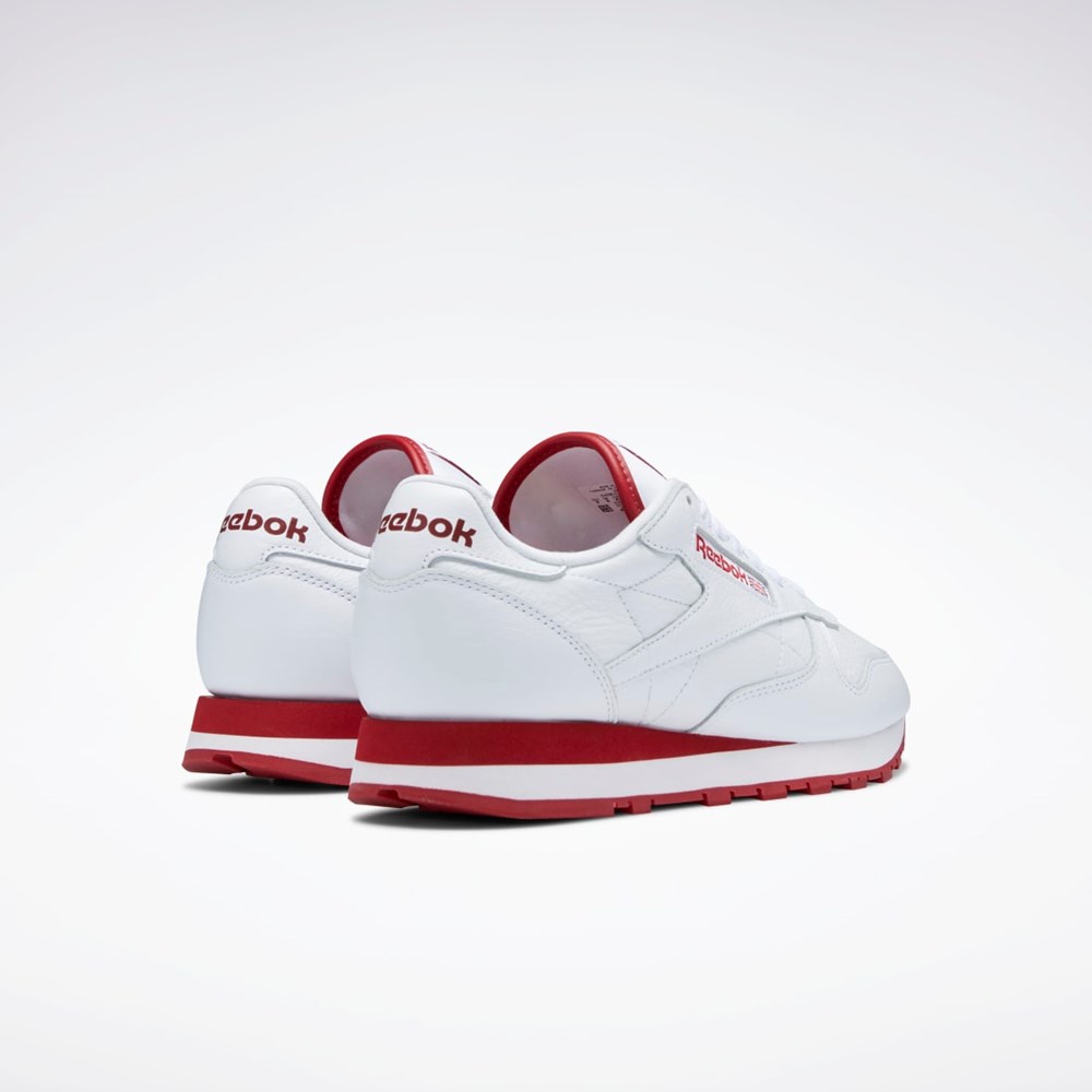 Reebok Classic Leather Shoes Ftwr White / Flash Red / Ftwr White | GW3329