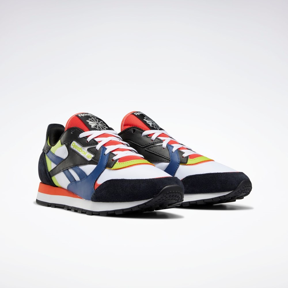 Reebok Classic Leather Shoes Ftwr White / Core Black / Dynamic Red | GX2846