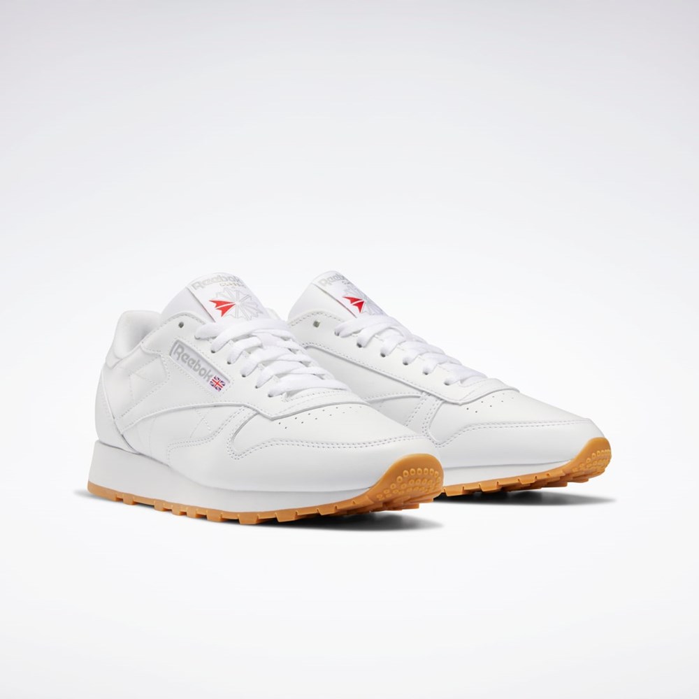 Reebok Classic Leather Shoes Ftwr White / Pure Grey 3 / Reebok Rubber Gum-03 | GY0952