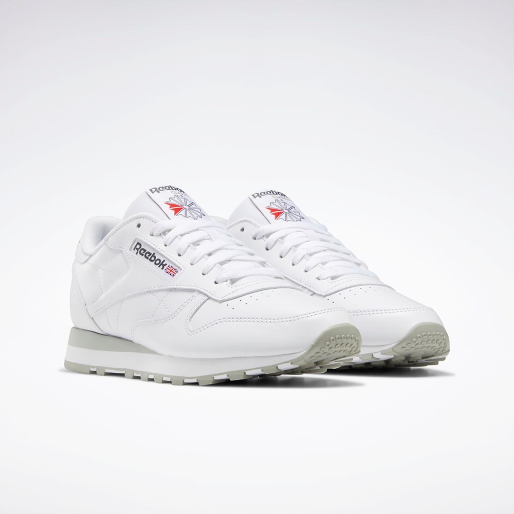 Reebok Classic Leather Shoes Ftwr White / Pure Grey 3 / Pure Grey 7 | GY3558