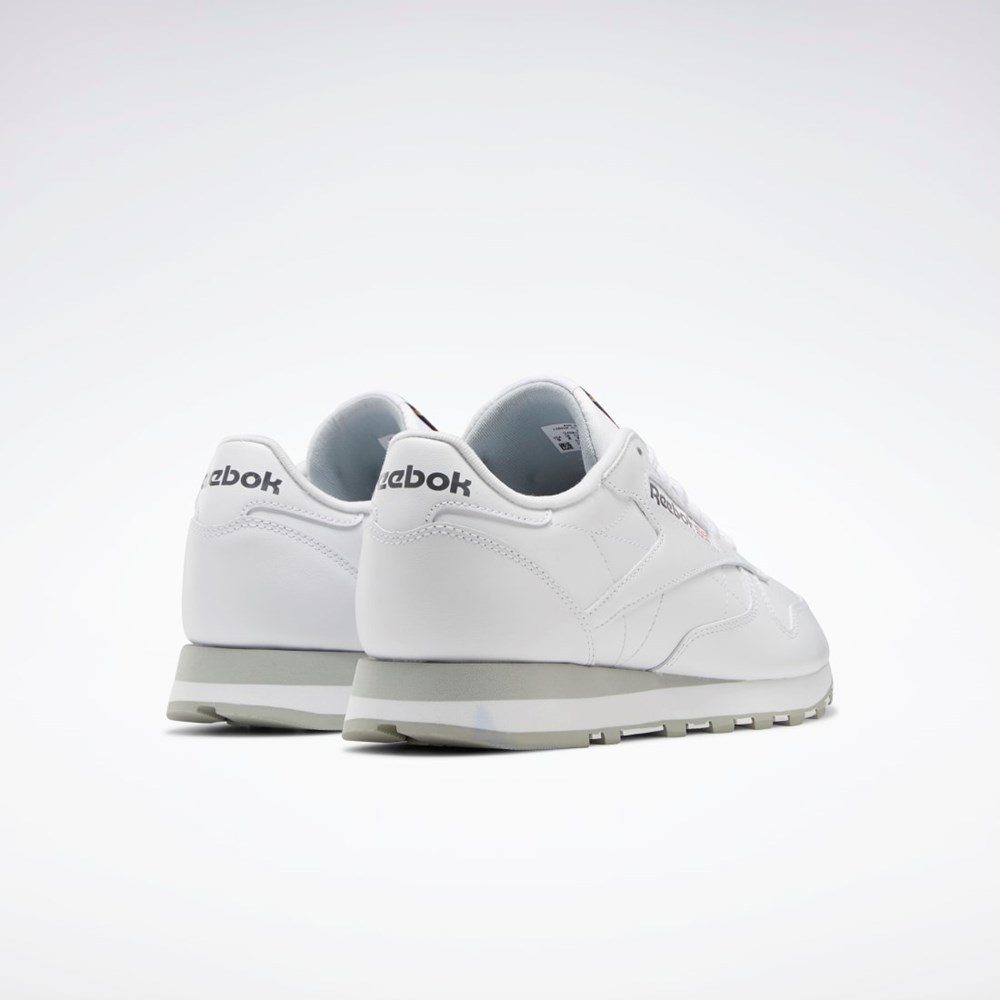 Reebok Classic Leather Shoes Ftwr White / Pure Grey 3 / Pure Grey 7 | GY3558