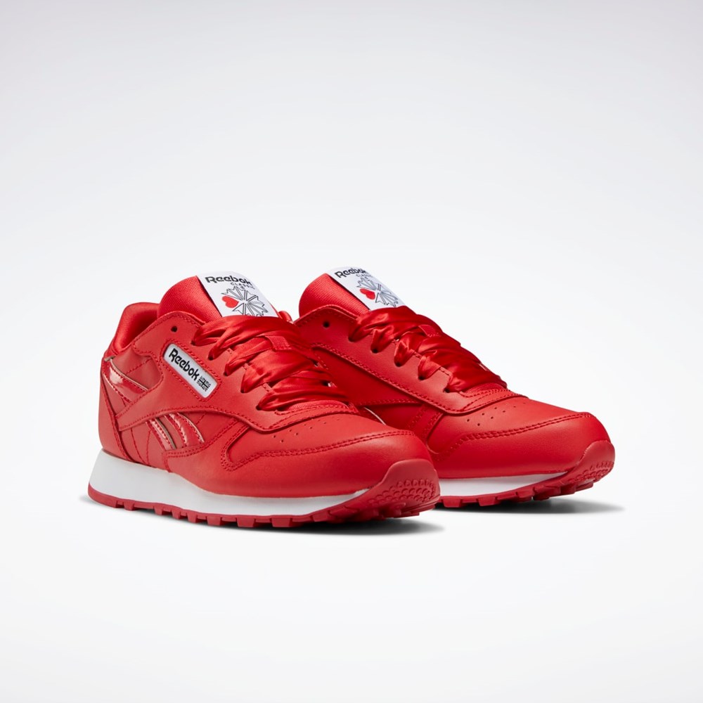 Reebok Classic Leather Shoes - Grade School Vector Red / Vector Red / Ftwr White | GW3374