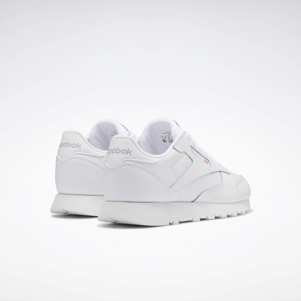 Reebok Classic Leather Shoes - Grade School Ftwr White / Ftwr White / Ftwr White | GZ6097