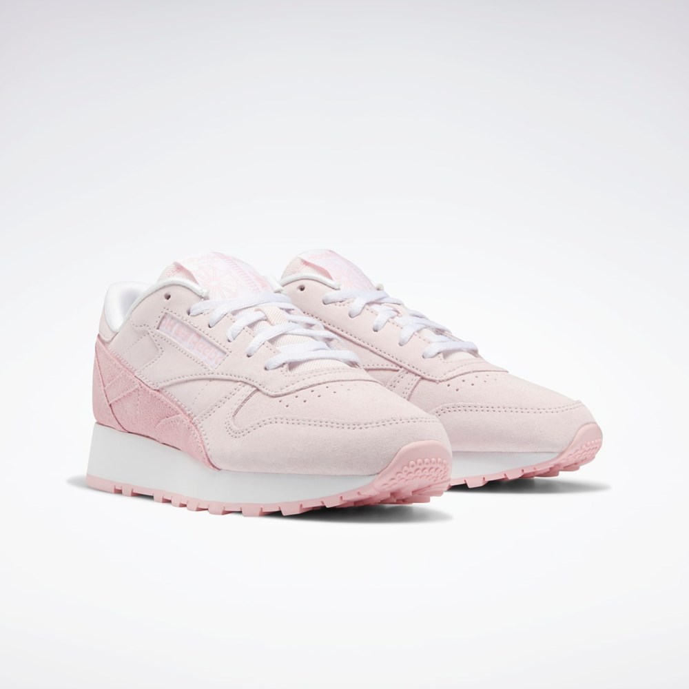 Reebok Classic Leather Shoes Porcelain Pink / Pink Glow / Ftwr White | GW7143