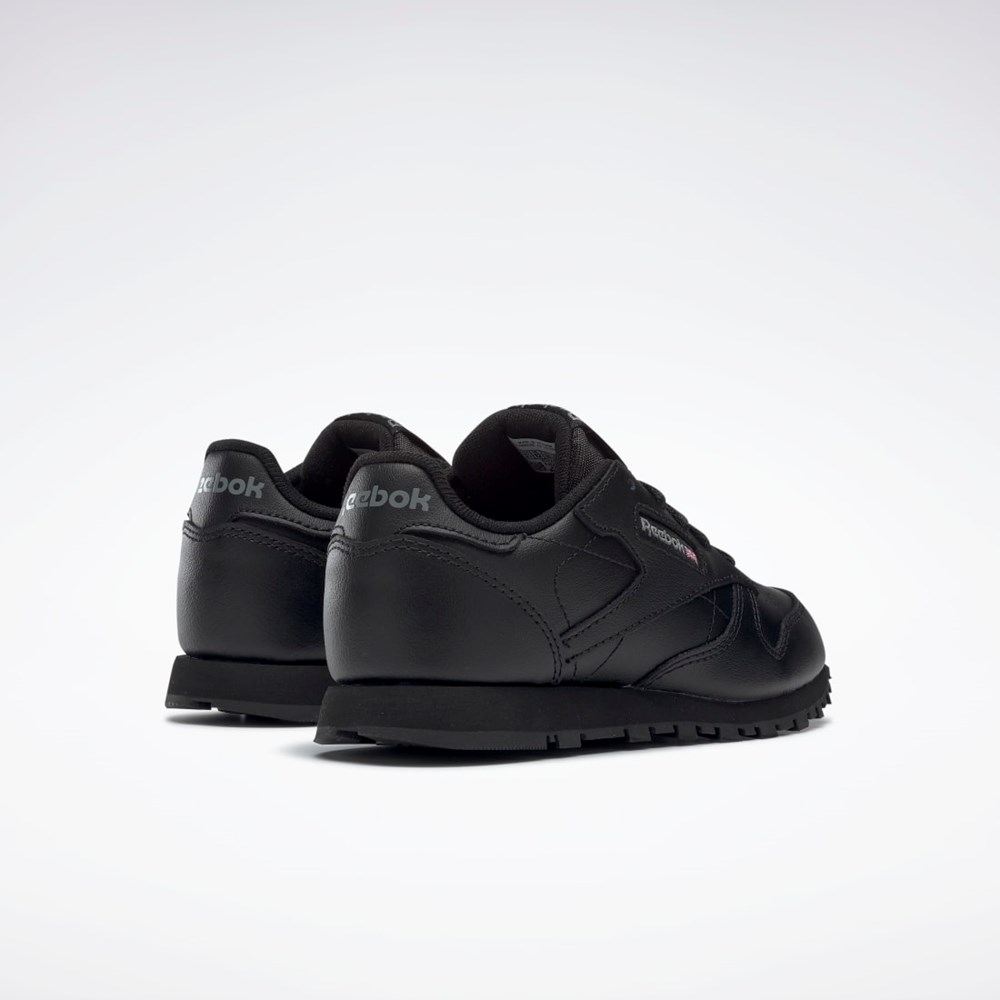 Reebok Classic Leather Shoes - Preschool Black | 50170