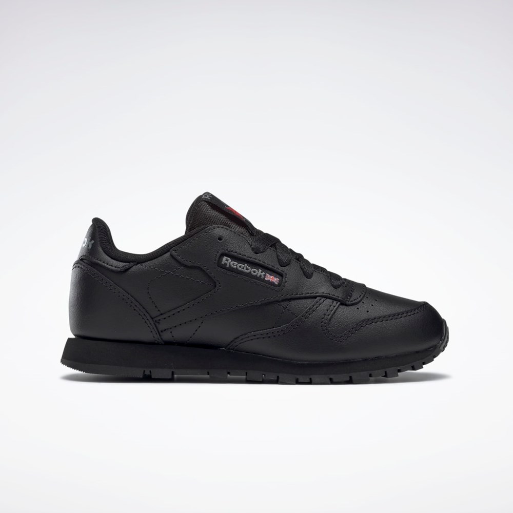 Reebok Classic Leather Shoes - Preschool Black | 50170