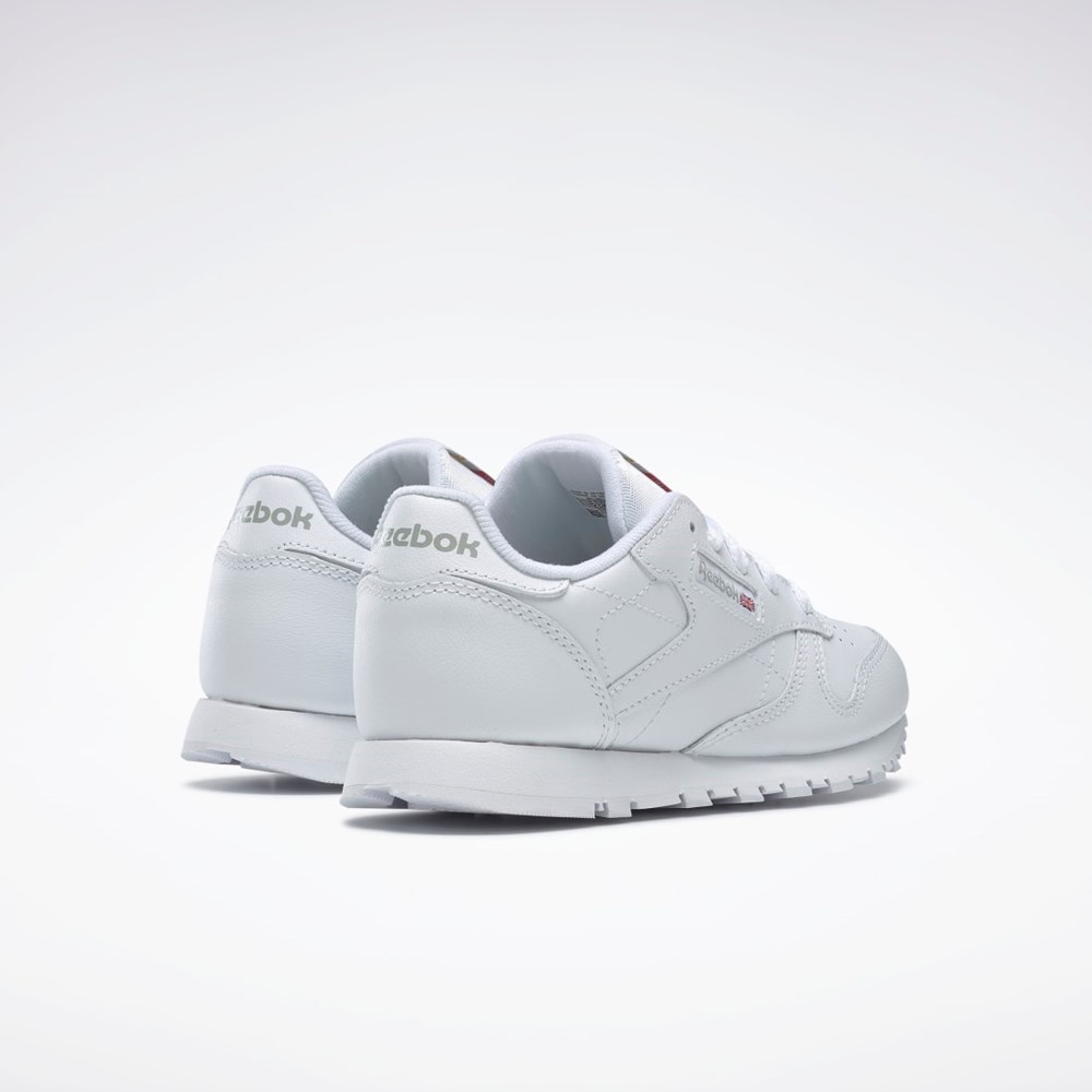 Reebok Classic Leather Shoes - Preschool White | 50172