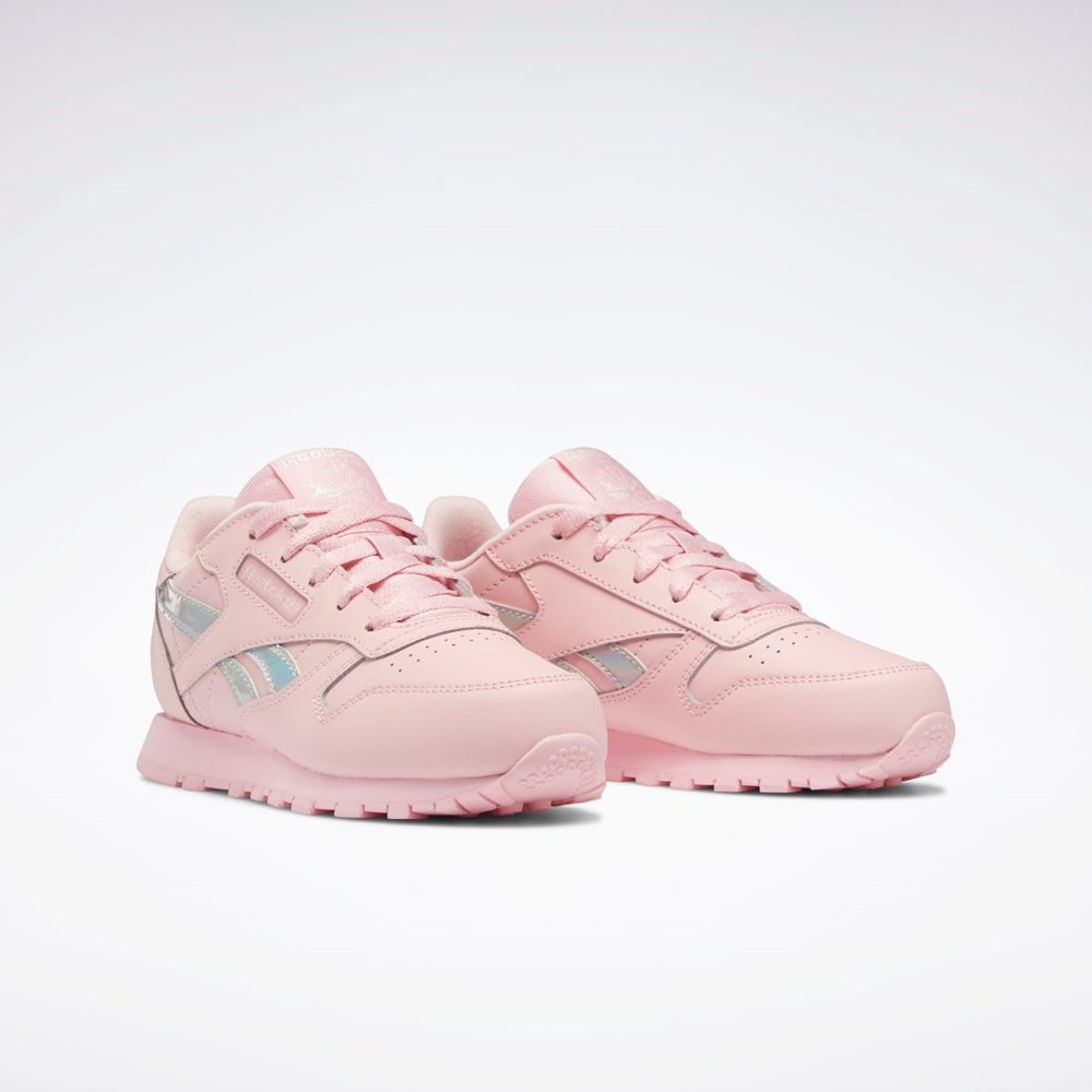 Reebok Classic Leather Shoes - Preschool Pink Glow / Pink Glow / Pink Glow | HQ3904