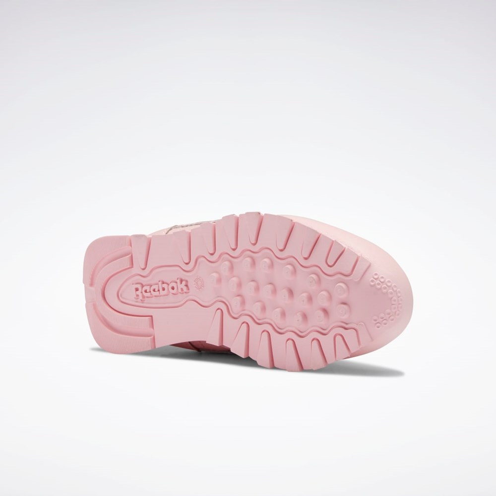 Reebok Classic Leather Shoes - Preschool Pink Glow / Pink Glow / Pink Glow | HQ3904