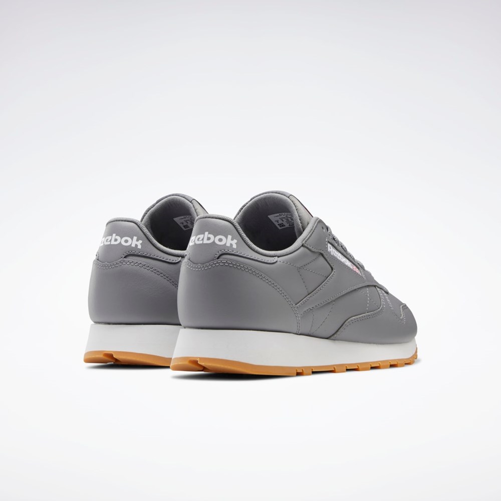 Reebok Classic Leather Shoes Pure Grey 5 / Ftwr White / Reebok Rubber Gum-03 | GY3599