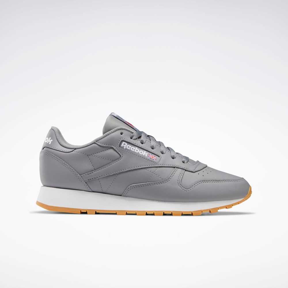 Reebok Classic Leather Shoes Pure Grey 5 / Ftwr White / Reebok Rubber Gum-03 | GY3599