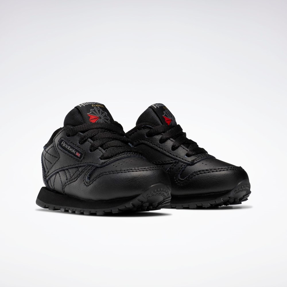 Reebok Classic Leather Shoes - Toddler Black | 92757