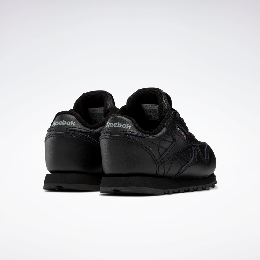 Reebok Classic Leather Shoes - Toddler Black | 92757