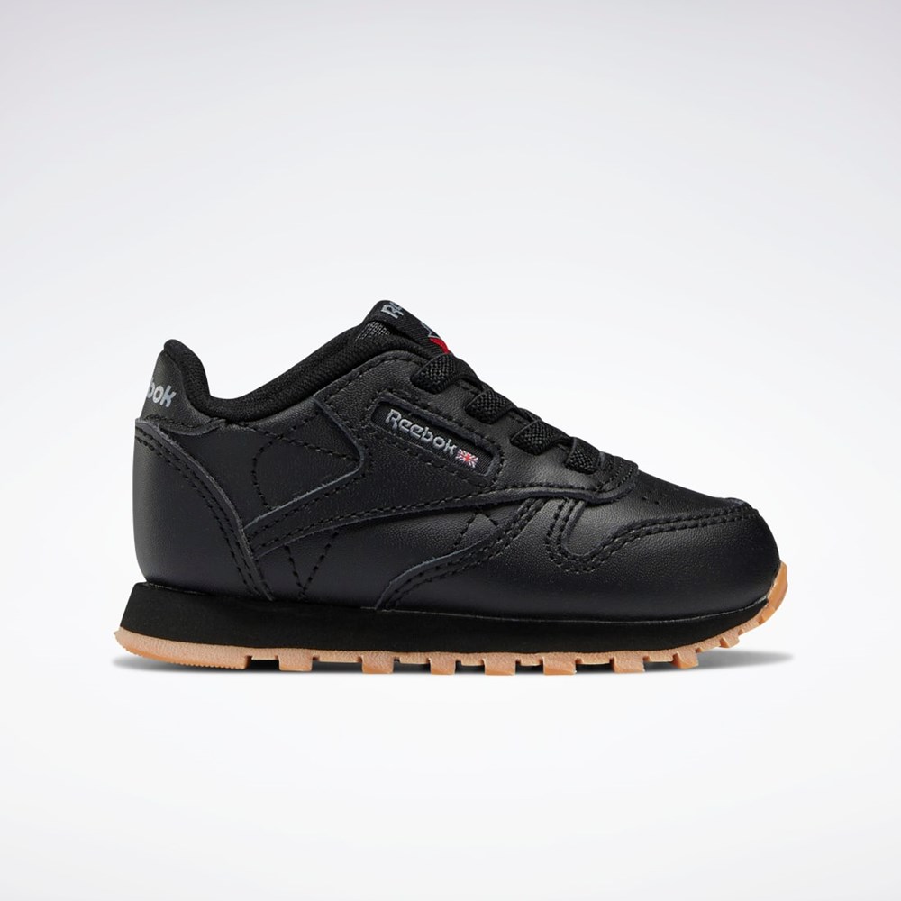 Reebok Classic Leather Shoes - Toddler Core Black / Core Black / Reebok Rubber Gum-02 | GX9396