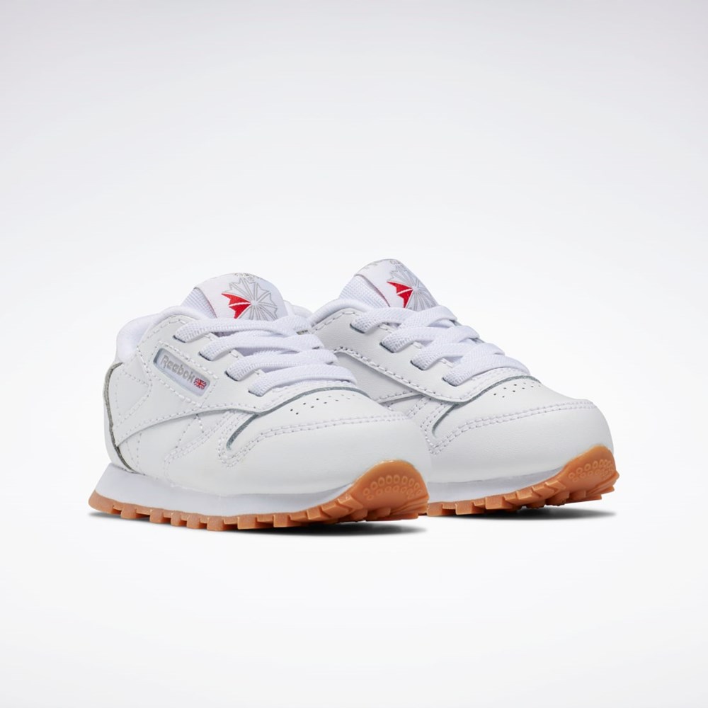 Reebok Classic Leather Shoes - Toddler Ftwr White / Ftwr White / Reebok Rubber Gum-02 | GX9395