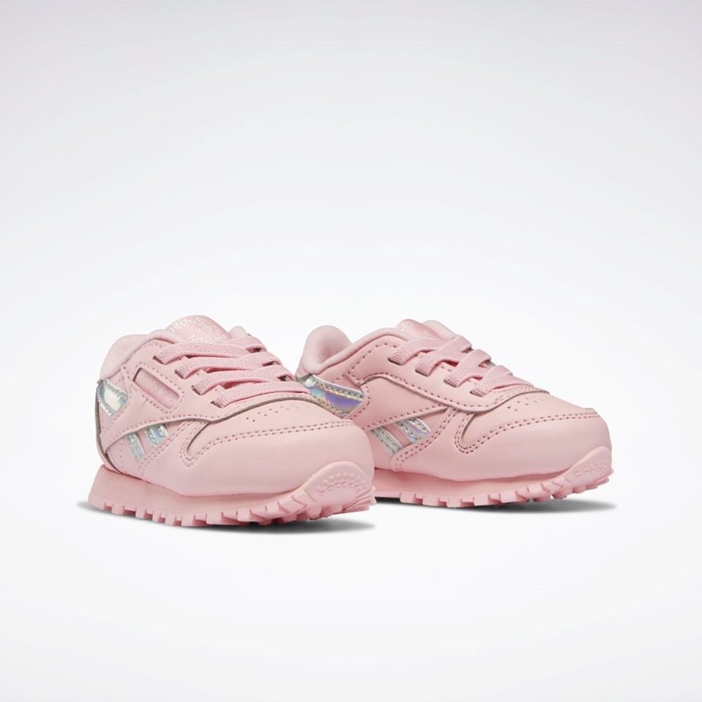 Reebok Classic Leather Shoes - Toddler Pink Glow / Pink Glow / Pink Glow | HQ3906